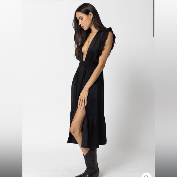 Stillwater Dress The Cupro Silky Jessie Midi Size Medium - Picture 2 of 9